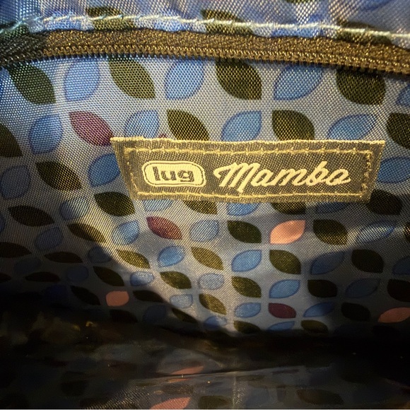 Lug Samba Crossbody Bag in Botanical Black and Blue pattern - Picture 5 of 9